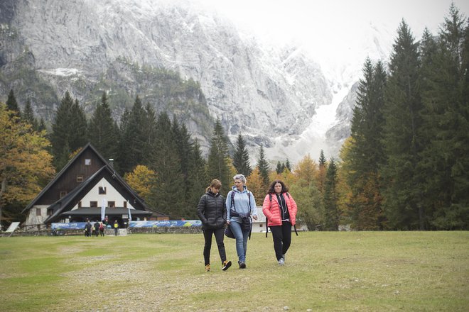 Za manj uhojene mlade planince so primerne poti, kakšna je v Tamar. pozimi tam kraljuje poganska starka Zima, pehtra baba. FOTO: Jure Eržen/Delo
