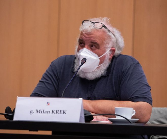 Milan Krek. FOTO: zaslonski posnetek, Twitter
