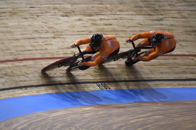 Moštveni ali olimpijski šprint Nizozemcev. FOTO:&nbsp;Francois Lo Presti Afp
