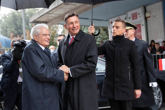 Prijateljstvo Boruta Pahorja in Sergia Mattarelle. FOTO: Italian Presidency via Reuters
