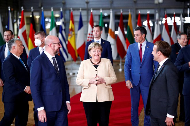 To je bil predvidoma zadnji vrh z Angelo Merkel in njen 107. po vrsti v 16 letih mandata. FOTO: Johanna Geron/Reuters
