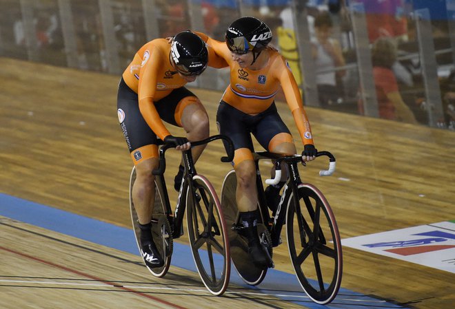  Kirsten Wild in Amy Pieters. FOTO: Francois Lo Presti Afp
