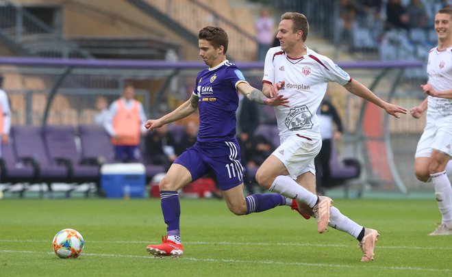 Luka Zahović (levo) je gole za Maribor zabijal precej bolj pogosto. FOTO: Tadej Regent/Delo
