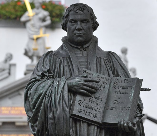 Kip Martina Lutra v Wittenbergu FOTO: Hendrik Schmidt/AFP
