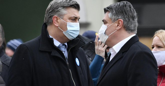 Politično sobivanje Zorana Milanovića (desno) in Andreja Plenkovića ni prav diplomatsko. FOTO: Boris Kovacev/Cropix

