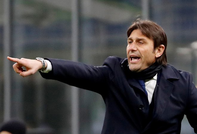 Antonio Conte je v prejšnjih dveh sezonah vodil milanski Inter. FOTO:&nbsp; Alessandro Garofalo/Reuters
