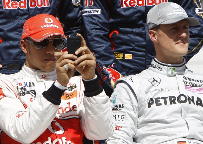 Lewis Hamilton in Michael Schumacher imata skušaj 191 zmag. FOTO:&nbsp;Caren Firouz/Reuters
