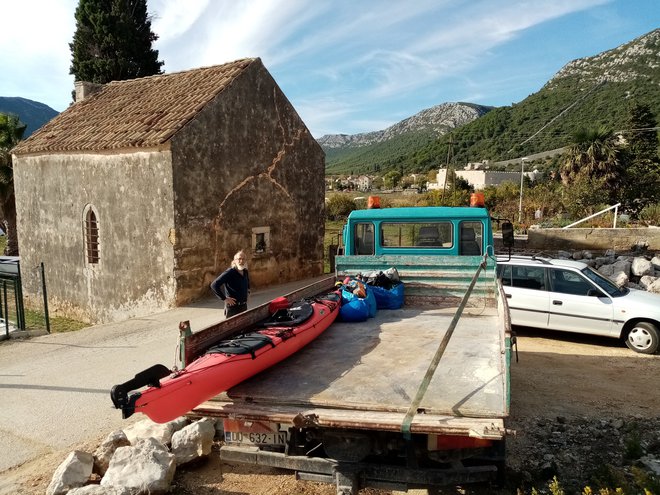 Mato, glasbenik in avtoprevoznik iz Stona. FOTO:
Miha Pribošič
