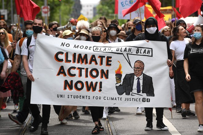 Protesti v Melbournu. FOTO:&nbsp;William West/AFP
