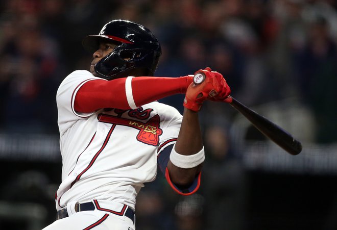 Kubanec Jorge Soler si je s svojim kijem prislužil naziv najboljšega igralca finala poklicnega bejzbolskega prvenstva ZDA. FOTO: Brett Davis/Usa Today Sports
