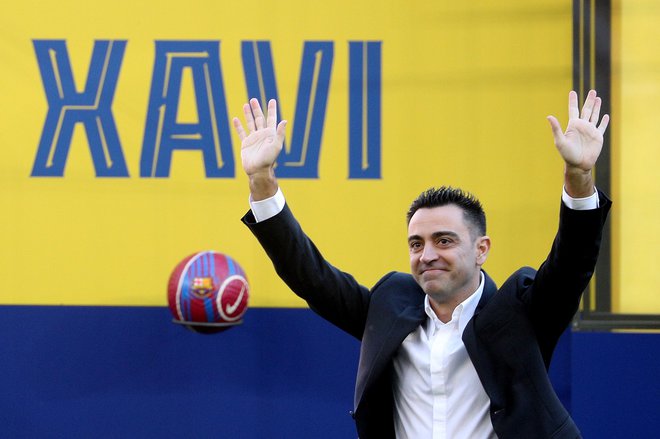 Xavi je zatrdil, da je prevzel najboljši klub na svetu. FOTO: Albert Gea/Reuters
