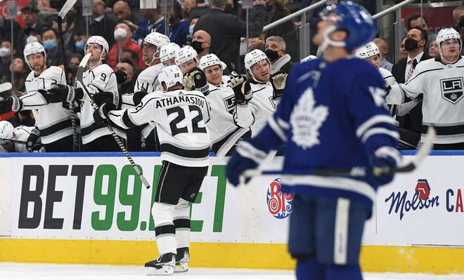 Andreas Athanasiou proslavlja po zadetku v mreži Toronta.&nbsp;FOTO: Dan Hamilton/USA Today Sports
