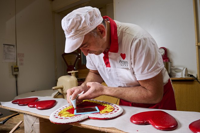 Boštjan Perger med krašenjem lecta. FOTO: osebni arhiv
