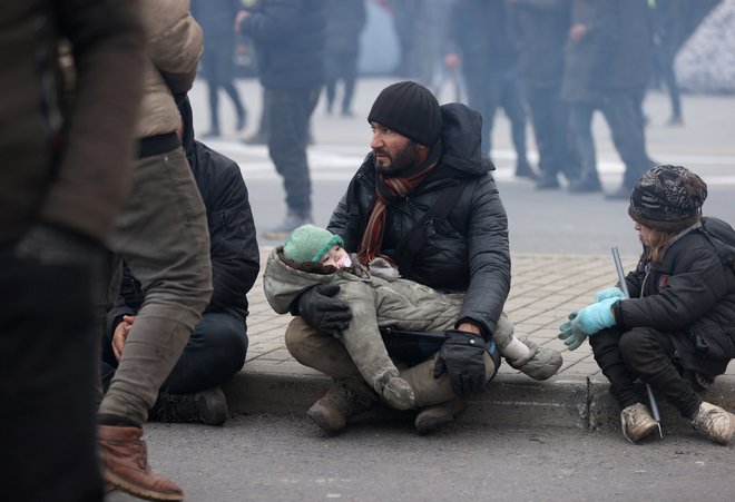 Na belorusko-poljski meji je ujetih več tisoč &raquo;kolateralnih žrtev&laquo; nove hladne vojne. FOTO:&nbsp;Belta Via Reuters
