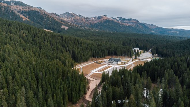 Tekaška proga na Pokljuki je dolga poldrugi kilometer. FOTO: ŠD Pokljuka/Žiga Kalan
