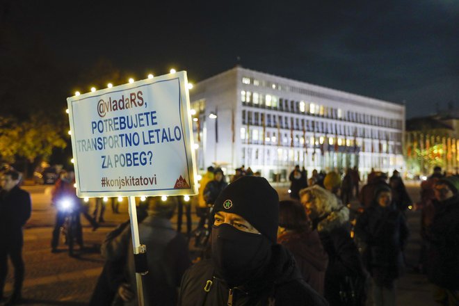 Petkovi protestniki. FOTO: Jože Suhadolnik/Delo
