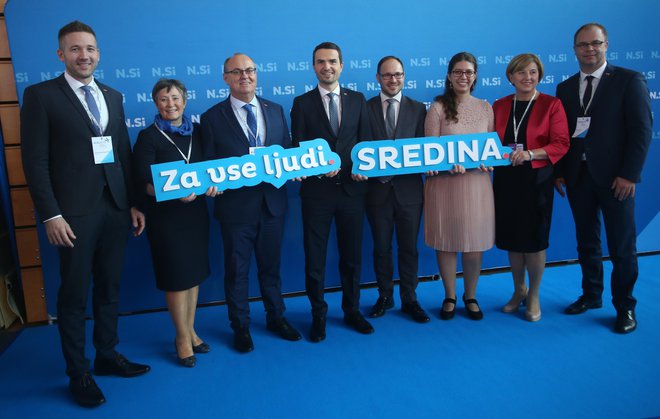 Nova Slovenija danes sprejema predvolilni program na digitalnem kongresu. FOTO: Tadej Regent/Delo
