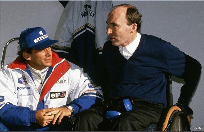Ekipa Williams je bila v 90. letih tista, za katero si je želel voziti vsak dirkač. Ayrton Senna se je na svoji tretji dirki pod taktirko Franka Williamsa (oba na fotografiji) tragično ponesrečil. FOTO:&nbsp;Reuters
