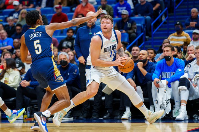 Luka Dončić je bil ponovno najboljši strelec Dallasa. FOTO: Andrew Wevers/USA&nbsp;Today Sports
