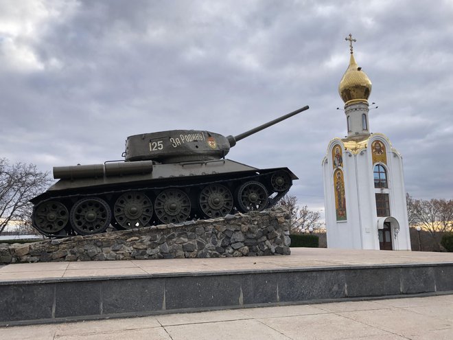 Spominskih tankov je v Pridnestrski republiki veliko. FOTO: Aljaž Vrabec
