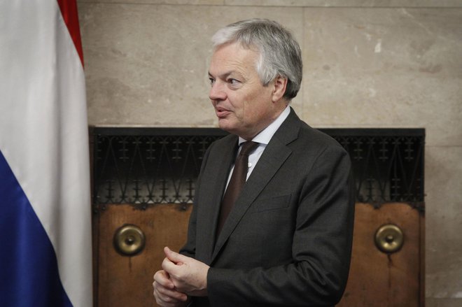 Evropski komisar za pravosodje Didier Reynders&nbsp;se je mudil na Brdu pri Kranju. FOTO: Leon Vidic/Delo
