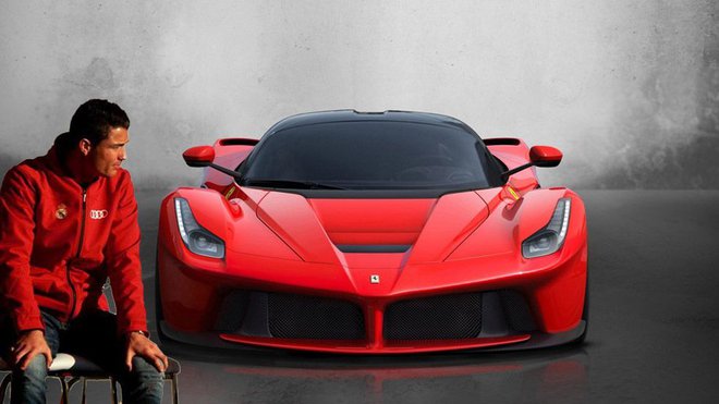 Cristiano in njegov LaFerrari. FOTO: Arhiv proizvajalca/Ferrari
