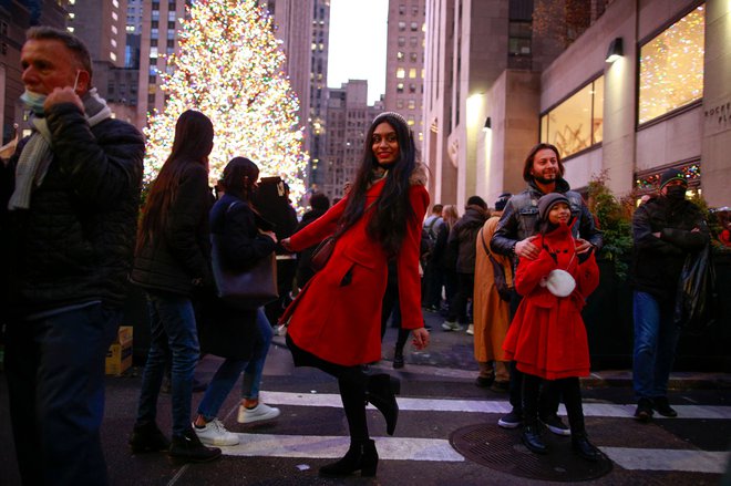 New York pred prazniki spet sije, kakor je v preteklih letih. FOTO:&nbsp; Kena Betancur/AFP
