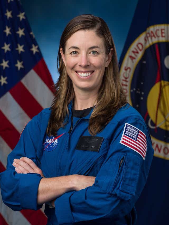 Christina Birch gre v vesolje. FOTO: NASA
