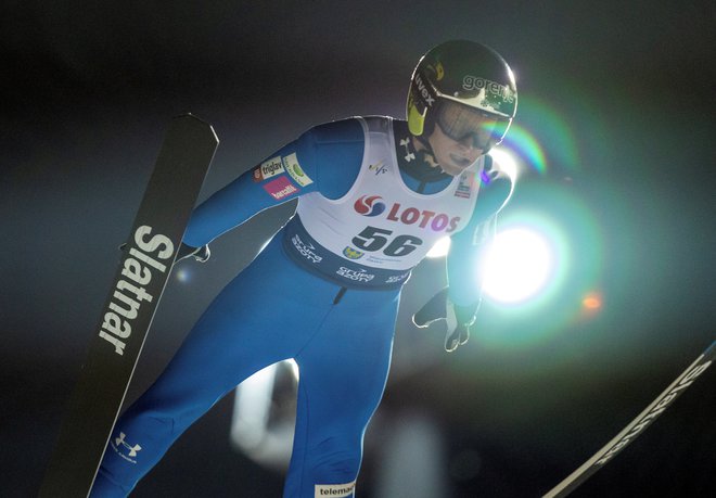 Peter Prevc je imel mešane občutke v Wisli. FOTO: Reuters
