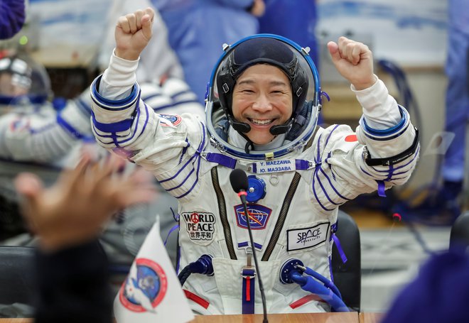 Maezava je bil navdušen kot otrok, da bo lahko iz Bajkonurja odpotoval v kozmos.&nbsp;FOTO: Shamil Zhumatov/ Reuters
