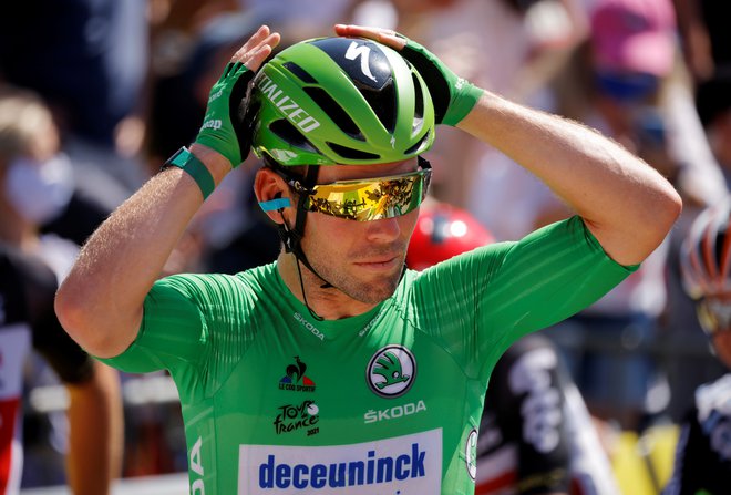 Mark Cavendish je s številnimi etapnimi zmagami zablestel tudi na letošnji dirki po Franciji. FOTO: Stephane Mahe/Reuters
