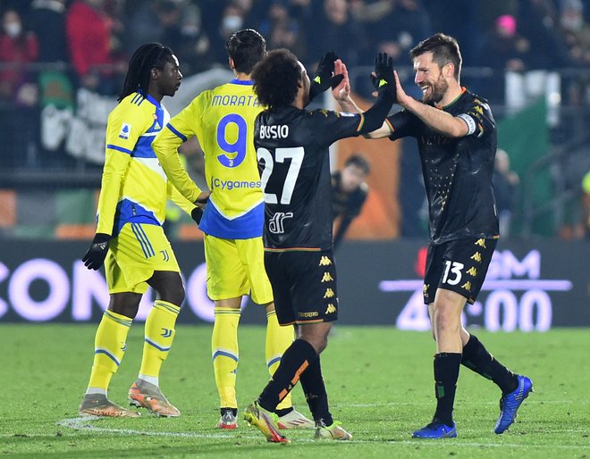 Venezia je vzela točko Juventusu. FOTO: Massimo Pinca Reuters
