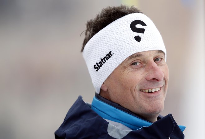 Peter Slatnar ne skriva zadovoljstva nad uspešnim štartom v olimpijsko zimo 2021/22. FOTO: Matej Družnik/Delo
