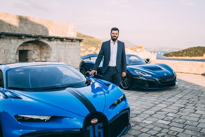 Mate Rimac je s svojim podjetjem v iztekajočem se letu dobil veliko priznanje &ndash; v prihodnje bo vodil tudi znamko Bugatti. FOTO: Rimac Automobili
