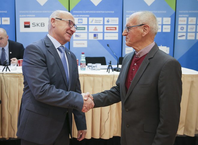 Na letošnjih olimpijskih igrah smo dobili več naslednikov Mira Cerarja (desno), naslednje leto bo dobil naslednika tudi prvi mož OKS Bogdan Gabrovec. FOTO: Jože Suhadolnik
