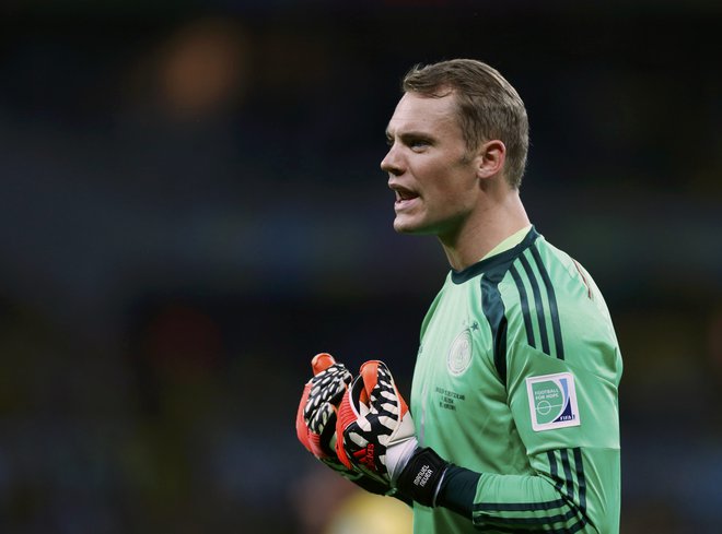 Manuel Neuer je že vrsto let med najboljšimi nogometnimi vratarji na svetu. FOTO:&nbsp;Marcos Brindicci/Reuters
