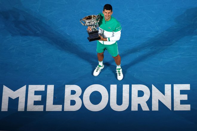 Novak Đoković je že devetkrat zmagal v Melbournu. FOTO: Patrick Hamilton/AFP
