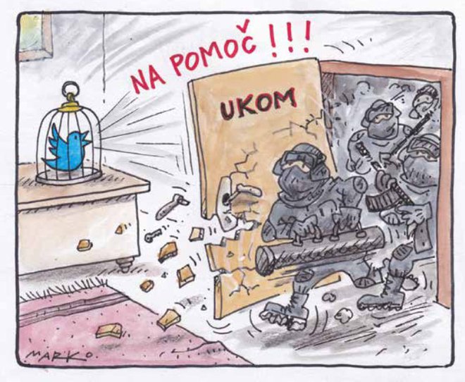 Ugrabitev KARIKATURA: Marko Kočevar
