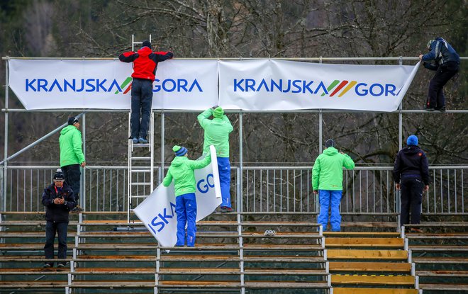 Zadnje priprave pred tekmama za Pokal Vitranc marca 2019. FOTO: Matej Družnik/Delo
