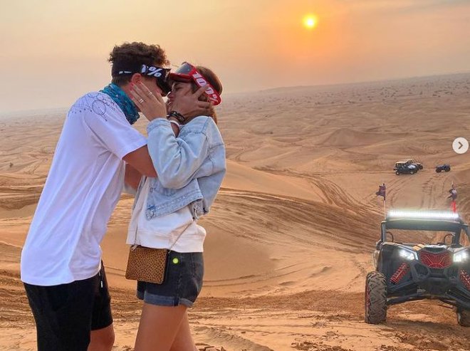 Lando Norris dopustuje v Dubaju. FOTO: instagram
