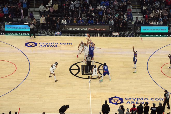 Dolgoletna dvorana Staples Center v Los Angelesu ima od konca leta novo ime Crypto.com Arena. FOTO: Kirby Lee/Usa Today Sports
