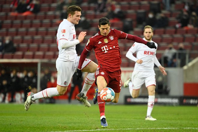 Robert Lewandowski je tudi nazadnje v Kölnu zadeval kot za stavo. FOTO:&nbsp;Ina Fassbender/AFP
