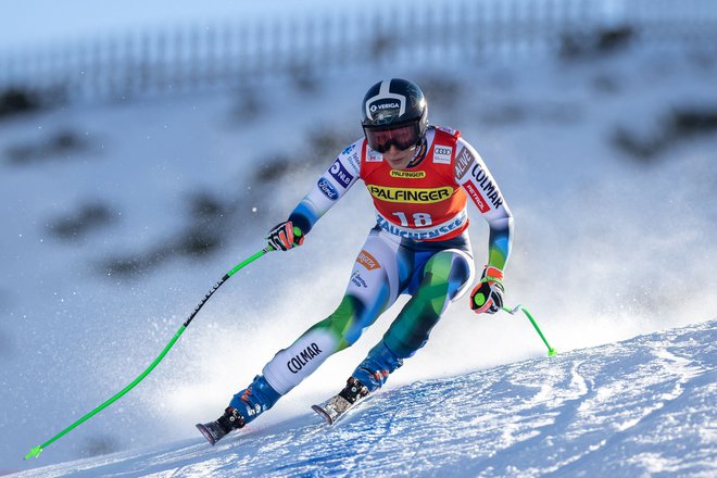 Ilka Štuhec vrača svoje smukaške občutke in mesta proti vrhu. FOTO: Johann Groder/AFP
