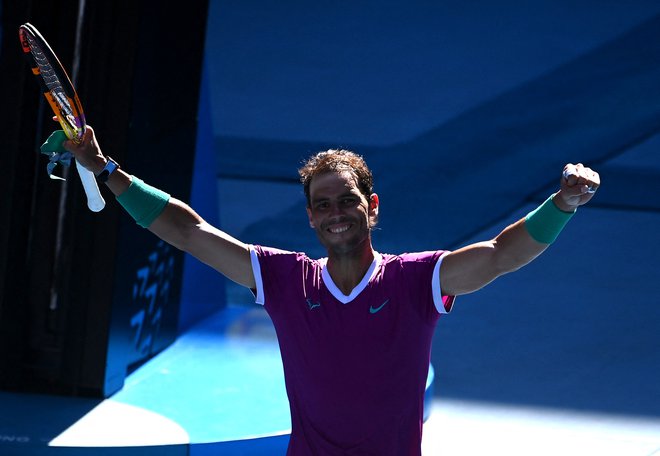 Rafael Nadal do četrtfinala še ni imel tekmeca iz razreda najboljših, a bo v Kanadčanu&nbsp;Denisu Shapovalovu za preboj v polfinale P Avstralije le dobil primernega izzivalca. FOTO: Morgan Sette/Reuters
