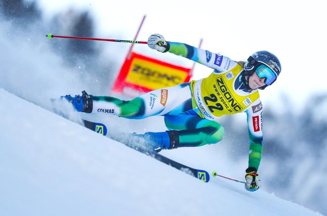 Ano Bucik jutri čaka veleslalom na Kronplatzu. FOTO: Matej Družnik/Delo
