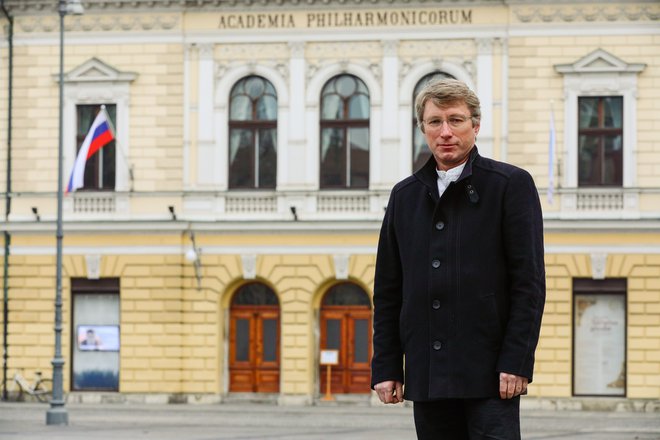 Prejemnik nagrade Prešernovega sklada za glasbo je skladatelj Damijan Močnik. FOTO: Črt Piksi/Delo
