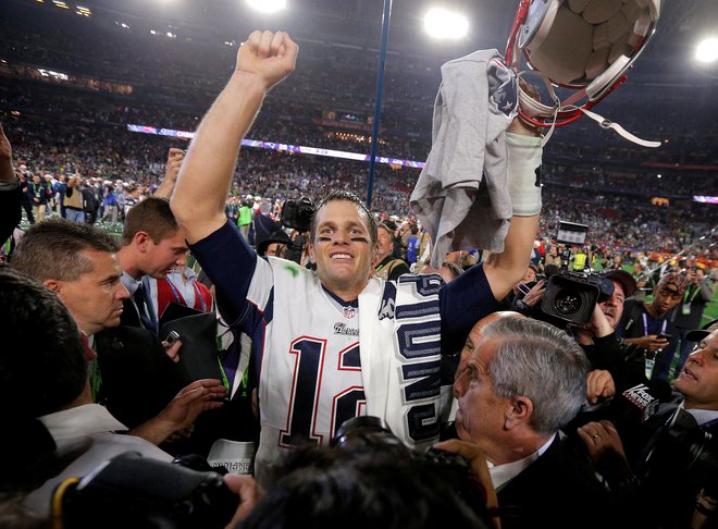 Tom Brady v majici New England Patriots 1. februarja 2015. FOTO: Brian Snyder/Reuters
