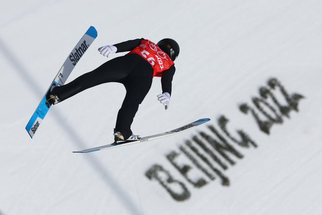 Cene Prevc med petkovim treningom.&nbsp;FOTO: Hannah Mckay/Reuters
