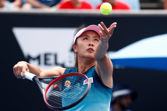 Peng Shuai je zavrnila obtožbe iz tujine na račun kitajske vlade v njenem primeru. FOTO: Edgar Su/Reuters
