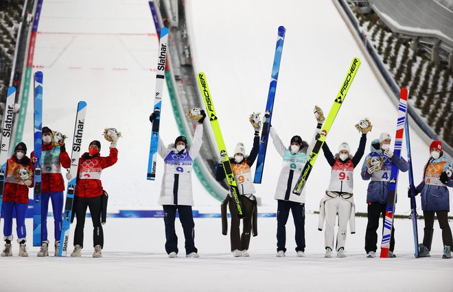 Slovenci so imeli 111,2 točke prednosti. FOTO: Lindsey Wasson/Reuters
